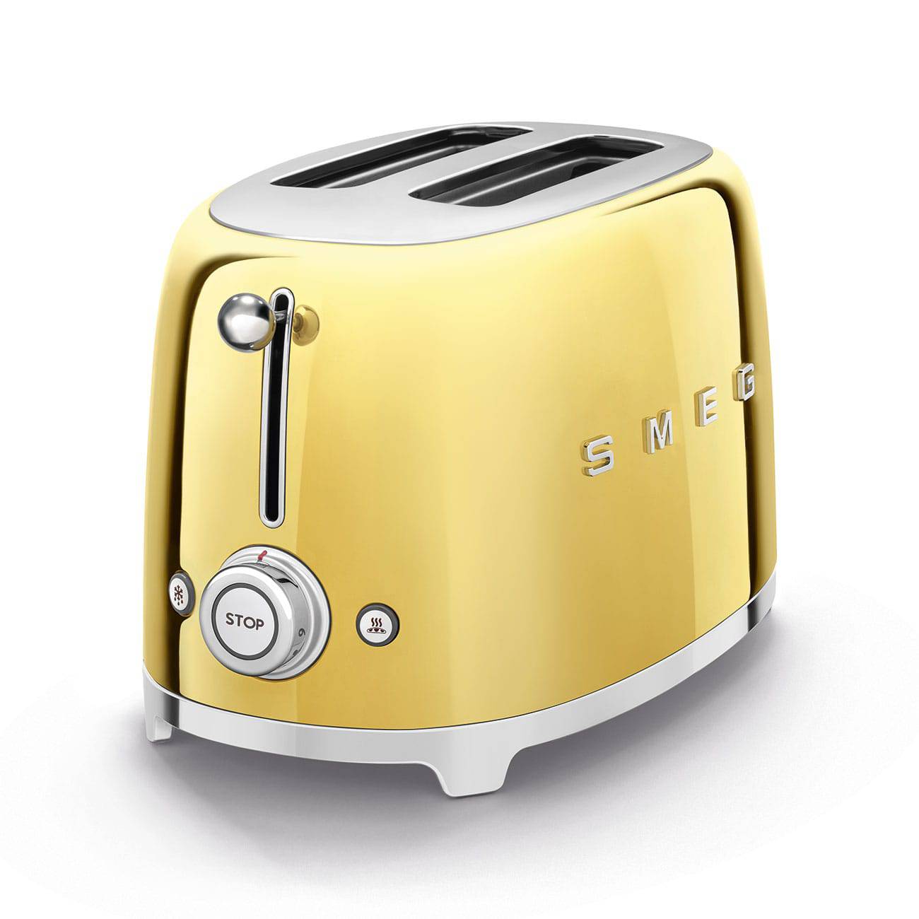 TSF01GOEU Toaster - kompakter 2-Schlitz-Toaster Gold - Smeg Point  - Online Handel