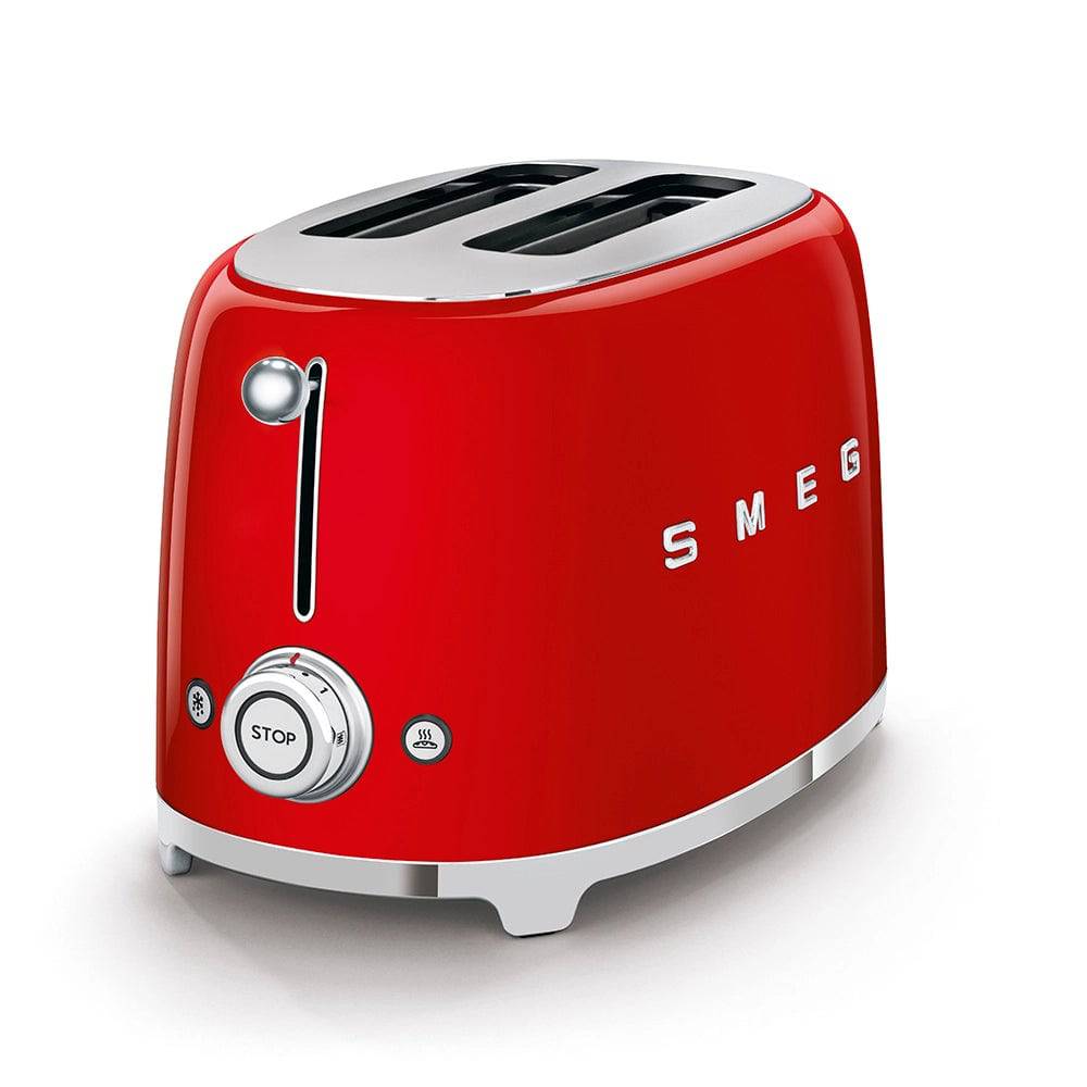 TSF01RDEU Toaster - kompakter 2-Schlitz-Toaster Rot - Smeg Point  - Online Handel