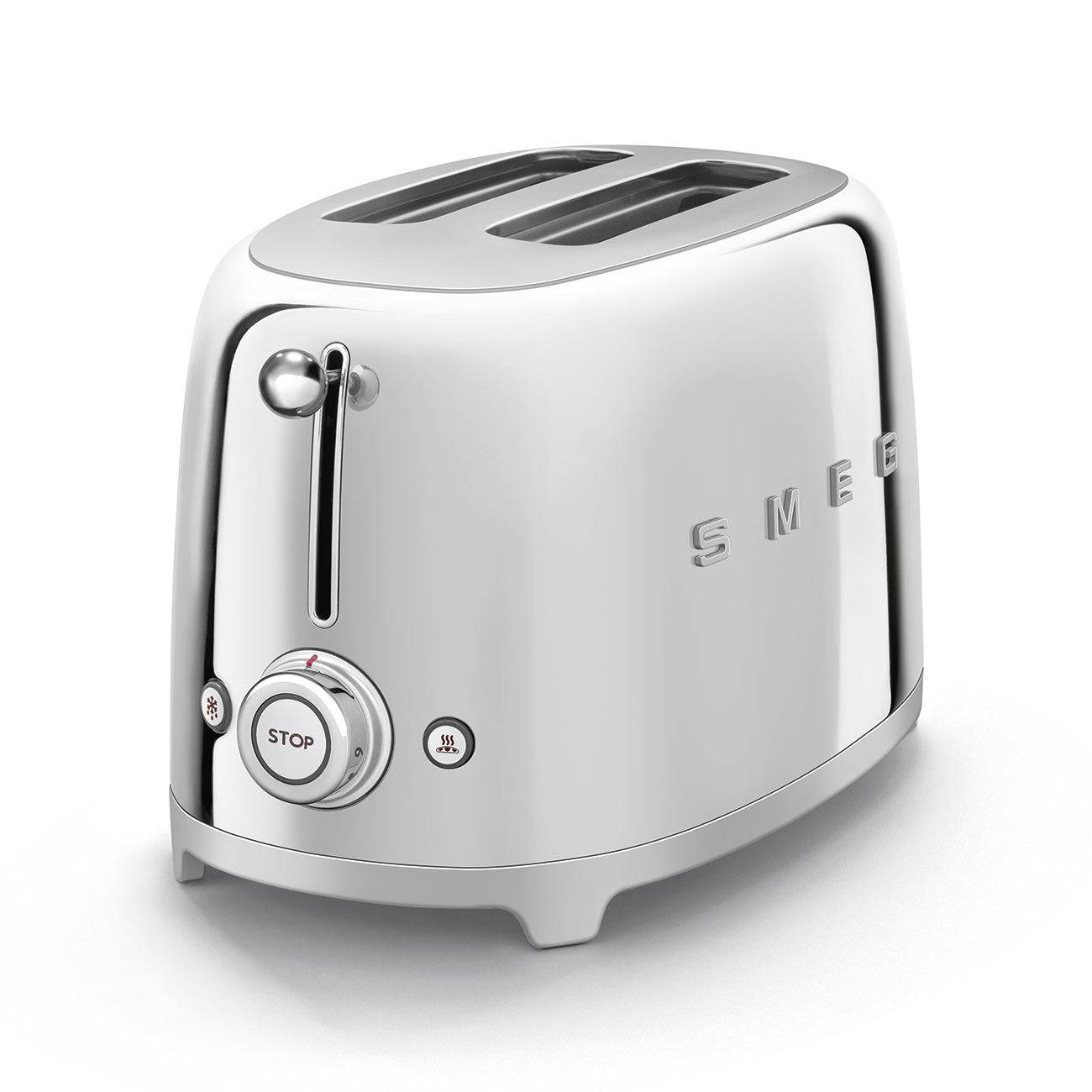 TSF01SSEU Toaster - kompakter 2-Schlitz-Toaster Steel - Smeg Point  - Online Handel