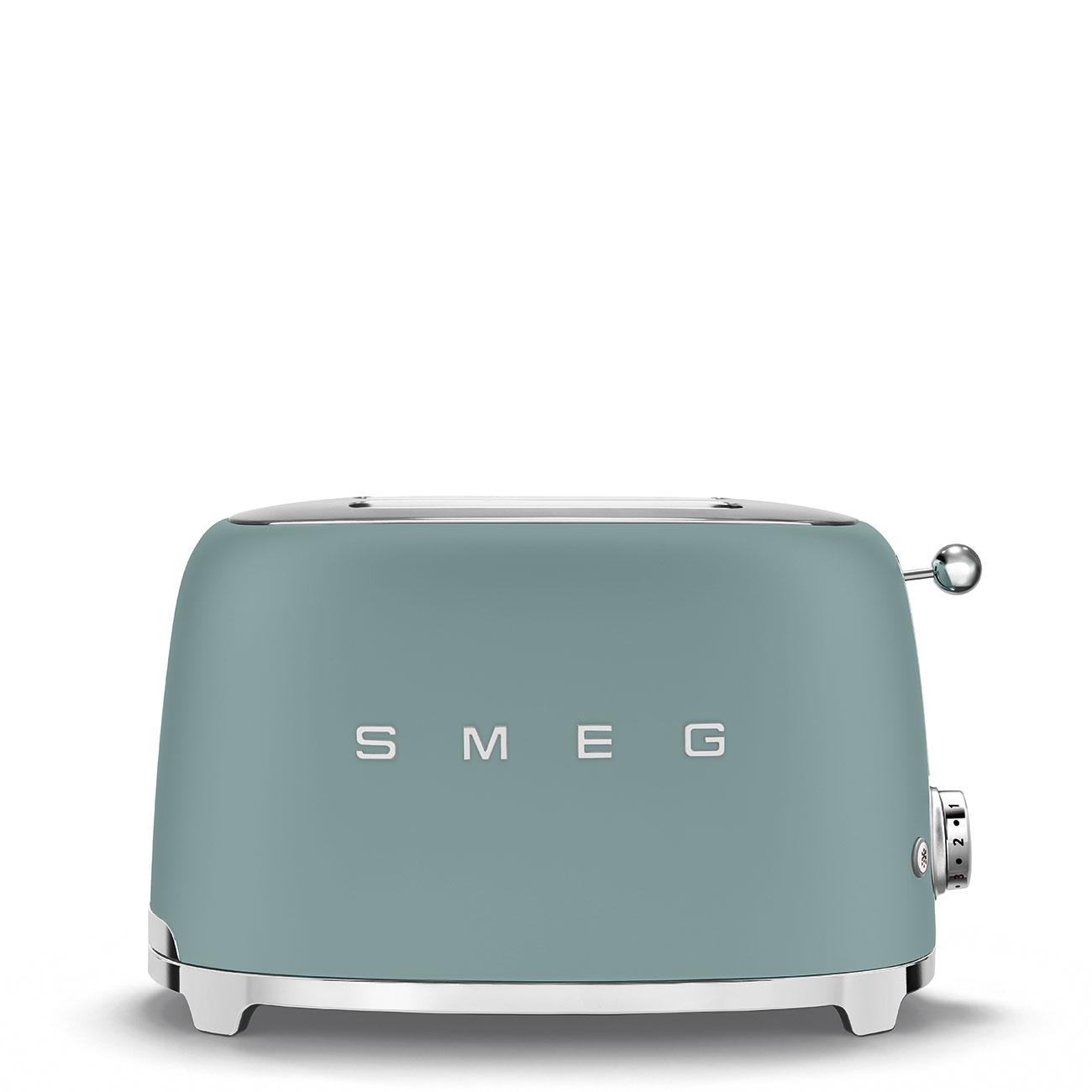 Smeg Toaster TSF01EGMEU | Kompakter 2-Schlitz-Toaster | Emerald Green | Edelstahl - Smeg Store Berlin by W.I.R Handels-GmbH