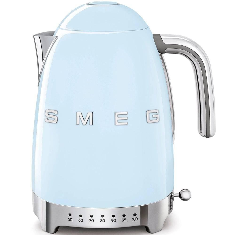 Smeg Wasserkocher KLF04PBEU | Pastellblau | Temperaturgeregelt | Edelstahl | 1,7 Liter - Smeg Store Berlin by W.I.R Handels-GmbH