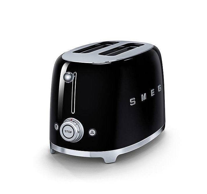 TSF01BLEU Smeg Schwarz 2-Schlitz Toaster