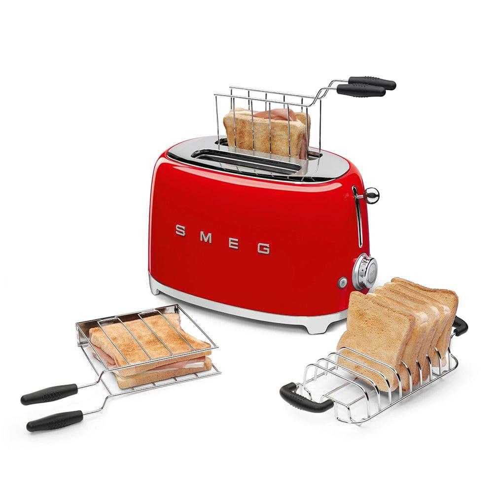 Smeg Toaster TSF01RDEU | Kompakter 2-Schlitz-Toaster | Rot | Edelstahl - Smeg Store Berlin by W.I.R Handels-GmbH