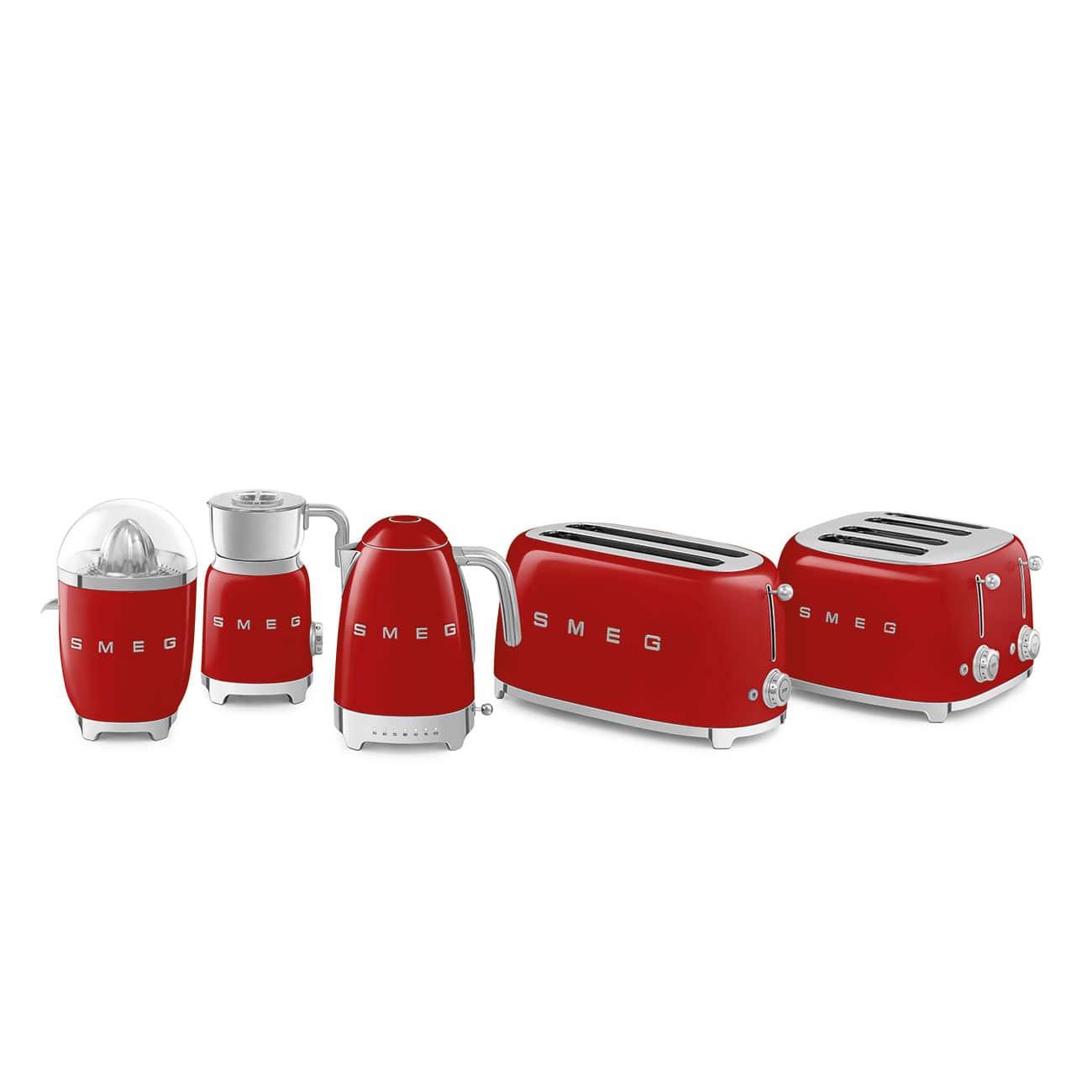 Smeg Toaster TSF02RDEU | 4-Scheiben-Toaster | Rot | Edelstahl - Smeg Store Berlin by W.I.R Handels-GmbH