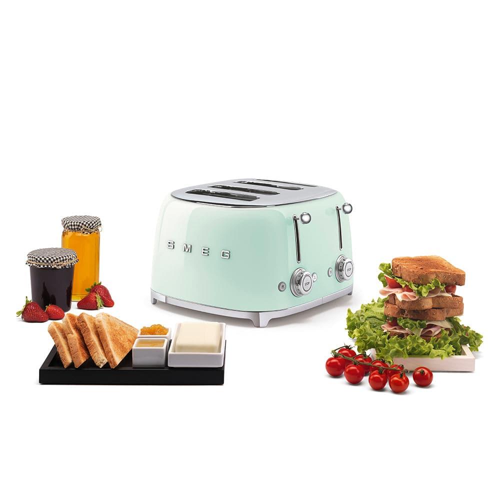 Smeg Toaster TSF03PGEU | 4-Scheiben-Toaster | Pastellgrün | Edelstahl - Smeg Store Berlin by W.I.R Handels-GmbH