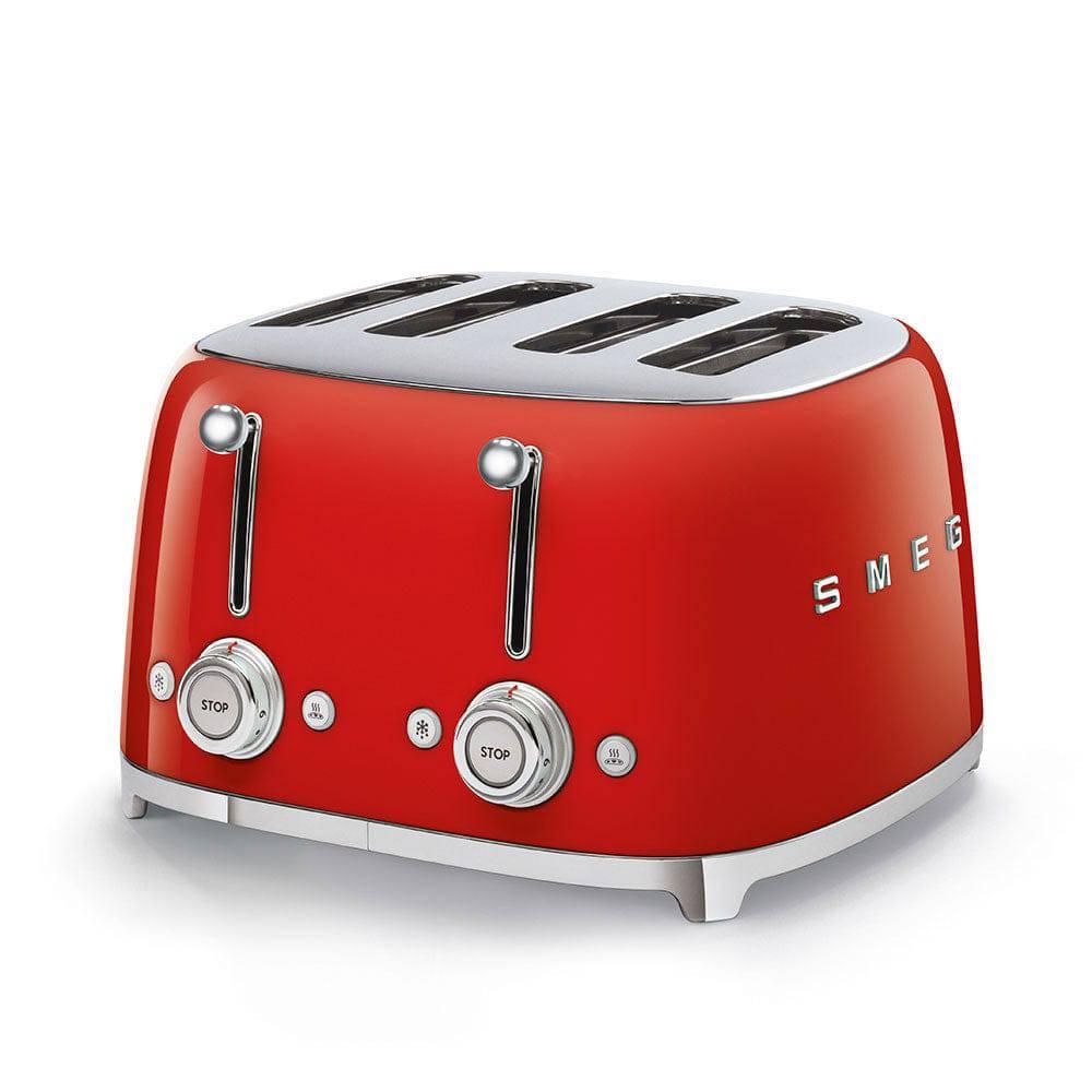 Smeg Toaster TSF03RDEU | 4-Scheiben-Toaster | Rot | Edelstahl - Smeg Store Berlin by W.I.R Handels-GmbH